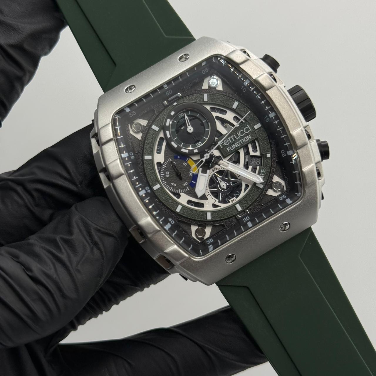 Ferrucci Stop watch green trap with 1 year warrantyAC