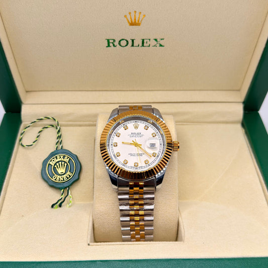 Rolex Jublie chain truetone white  dial
