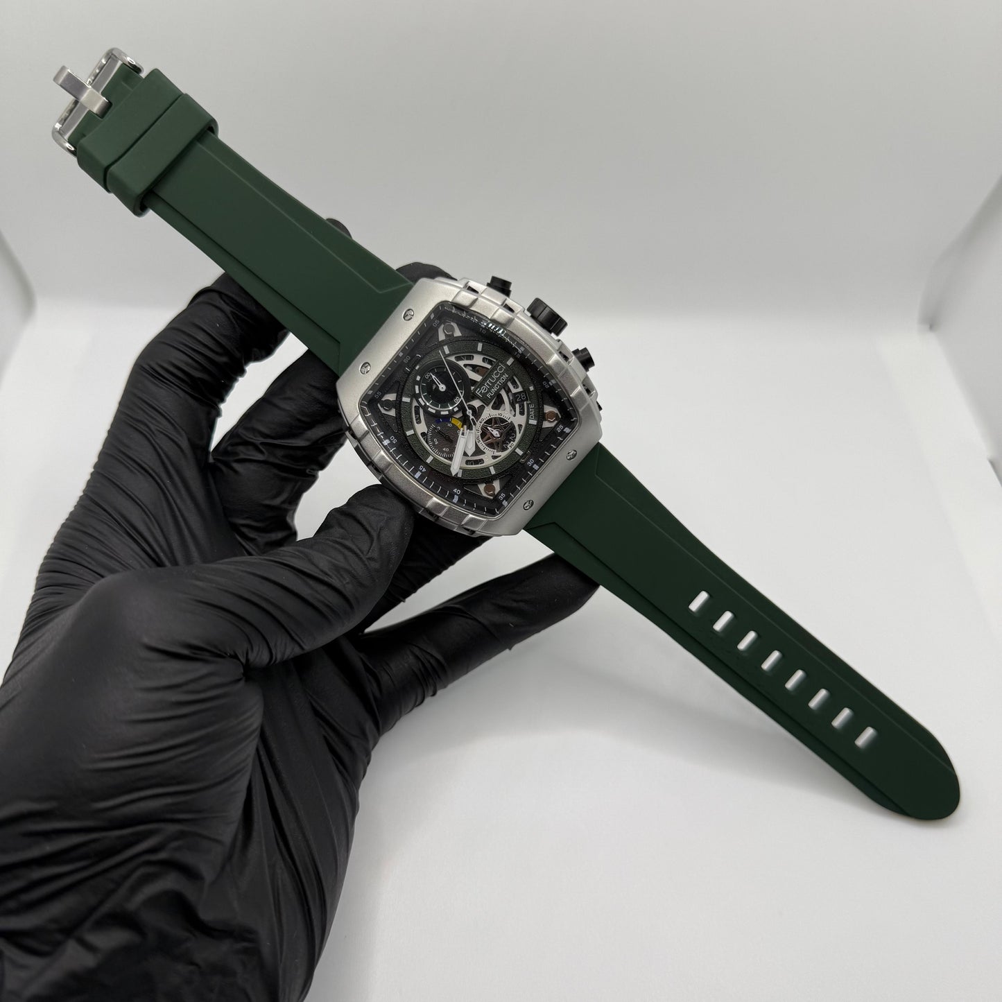 Ferrucci Stop watch green trap with 1 year warrantyAC