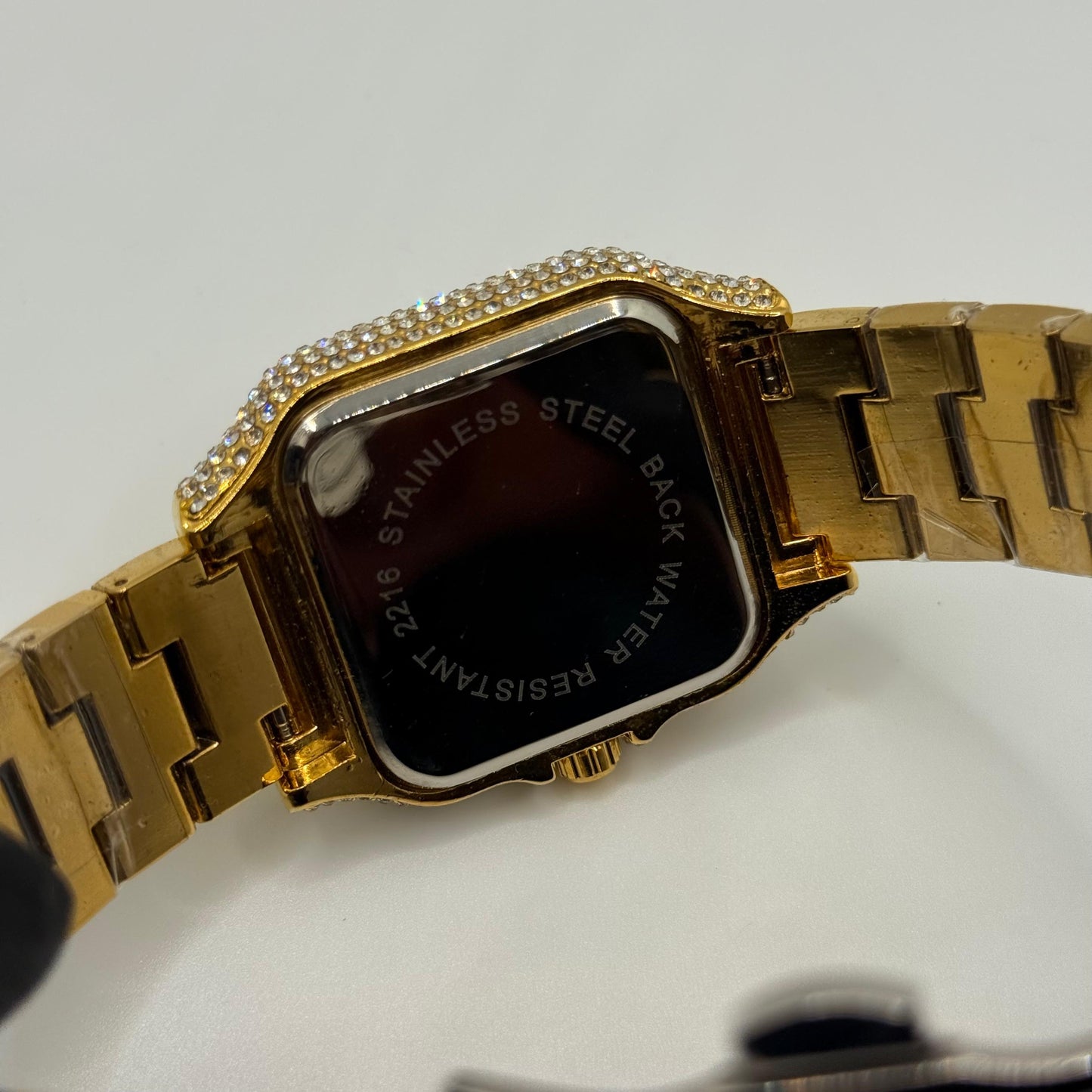 CARTIER karan Aujla watch golden color