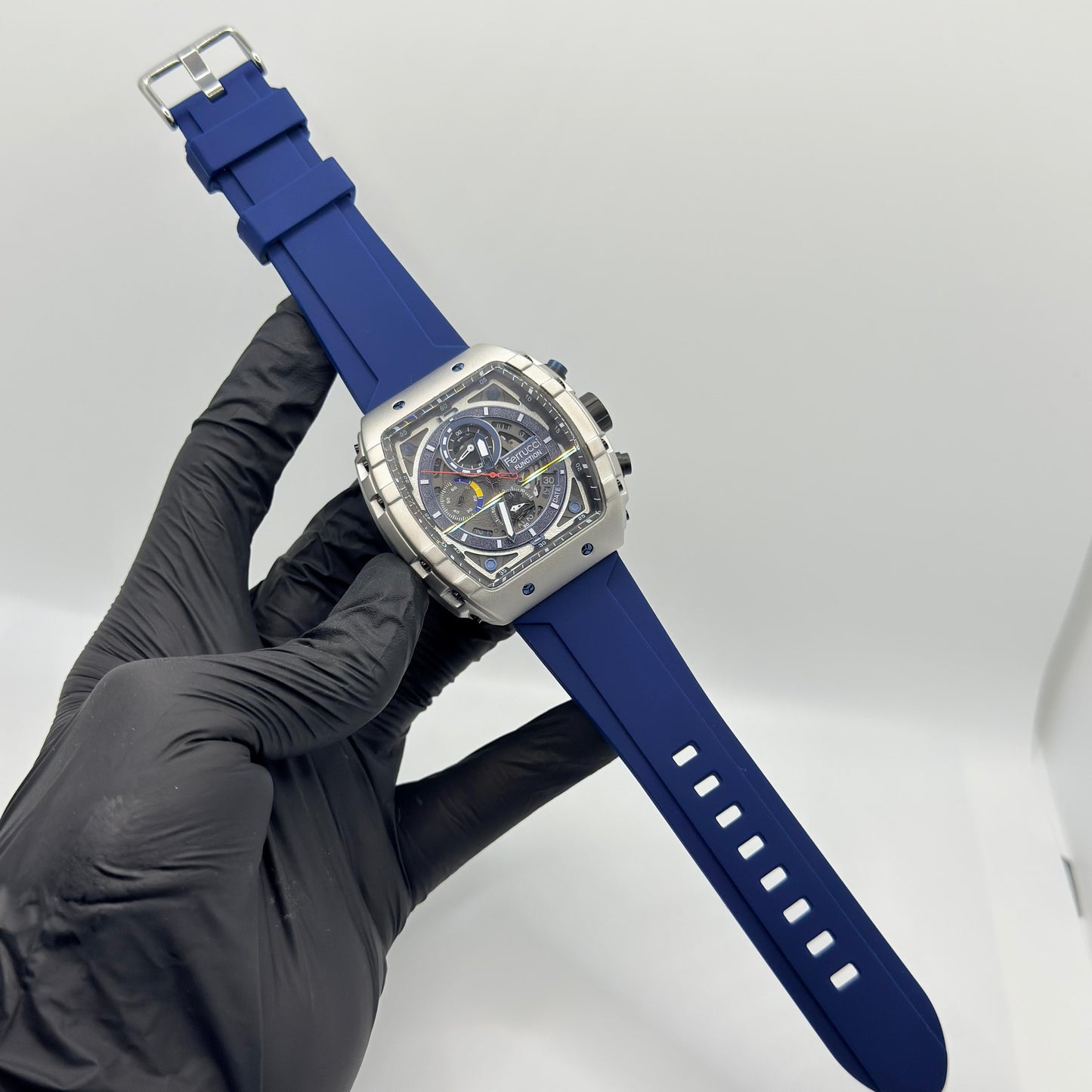 Ferrucci Stop watch blue strap