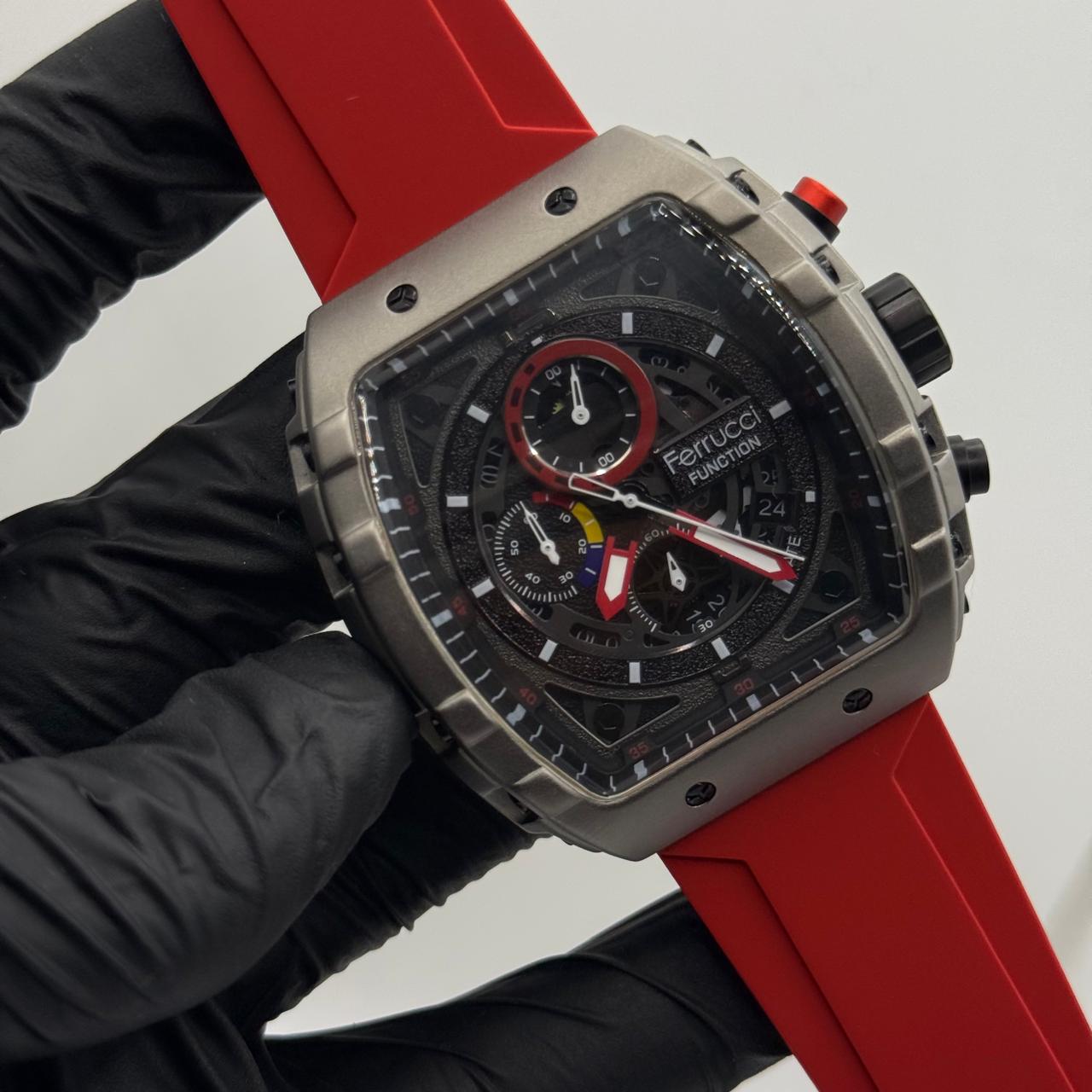 Ferrucci Stop watch Red trap with 1 year warrantyAC