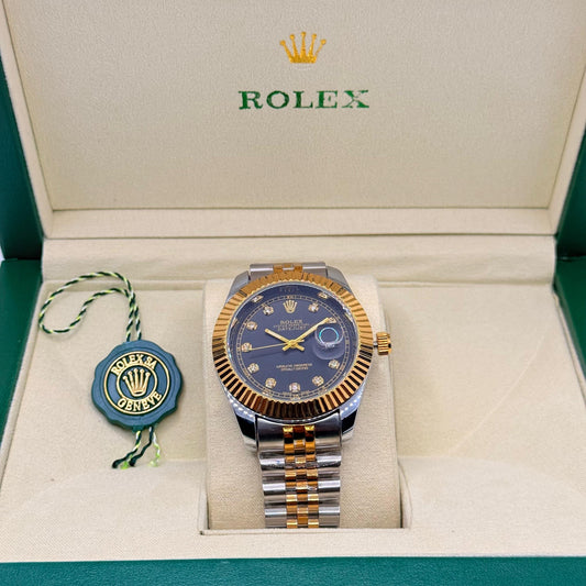 Rolex jublie  chain truetone black dial
