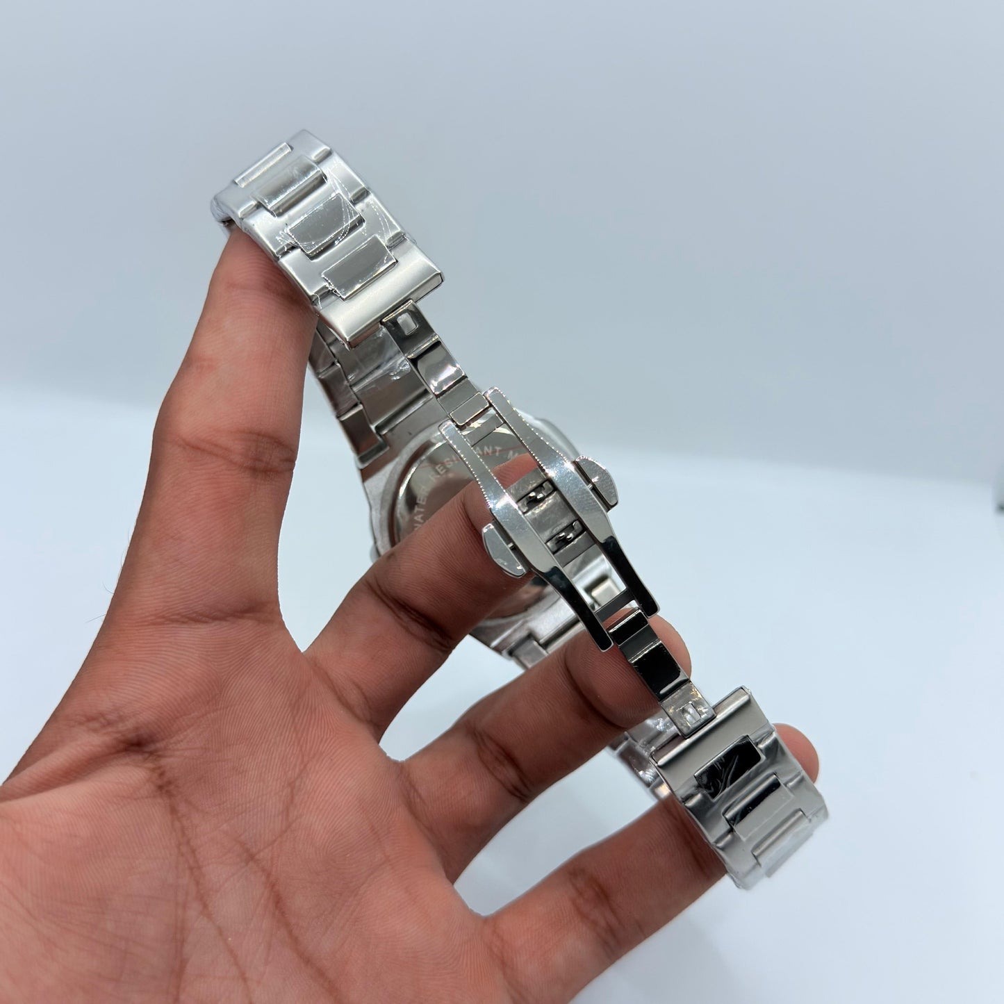 Patek philip silver with white dial