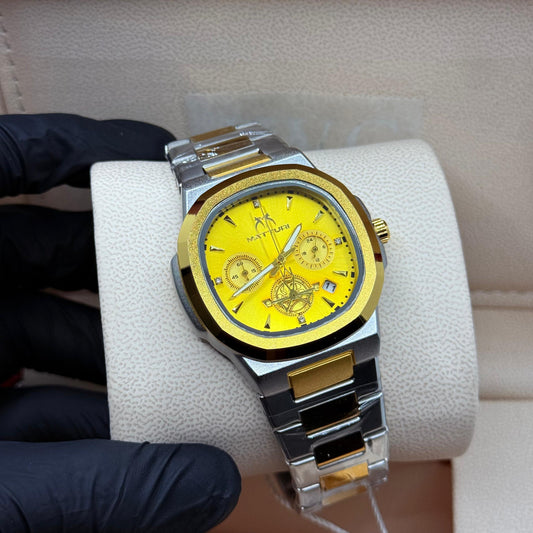 Matturi True Tune Golden Dial (All Chronograph Working )